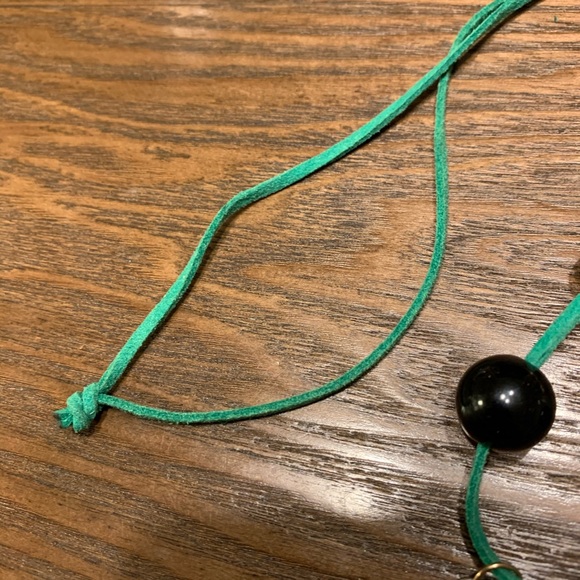 Silver and Jade Hamsa 22" Necklace ONE OF A KIND HANDMADE NWOT - Picture 4 of 5